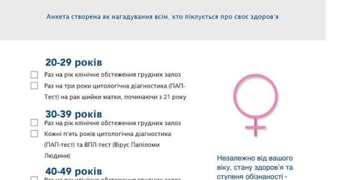 Шановні пацієнти! Нагадуємо про необхідні профілактичні огляди