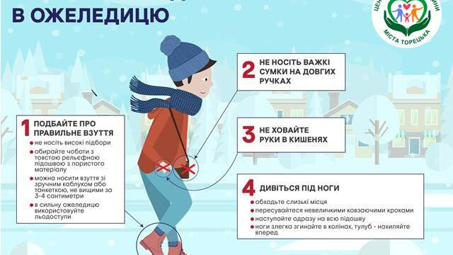 Заходи профілактики вуличного травматизму взимку