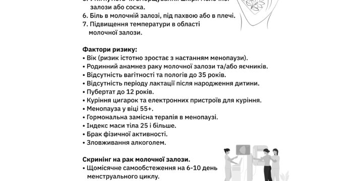 Пам’ятки щодо профілактики онкологічних захворювань