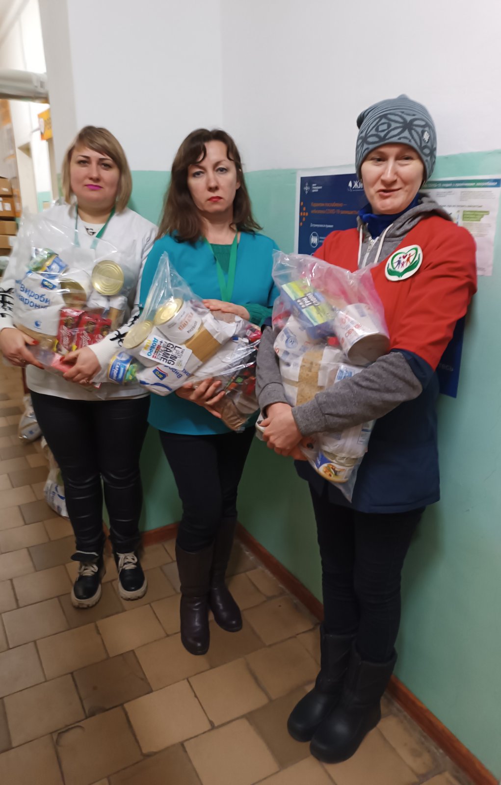 Отримали гуманітарну допомогу у вигляді продуктових наборів