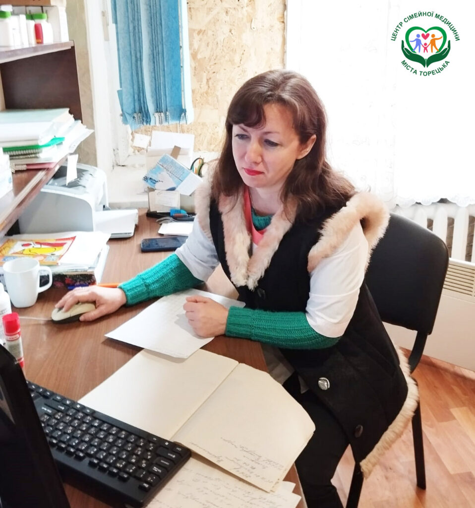Медичні працівники Центру сімейної медицини м. Торецька  взяли участь у онлайн вебінарі