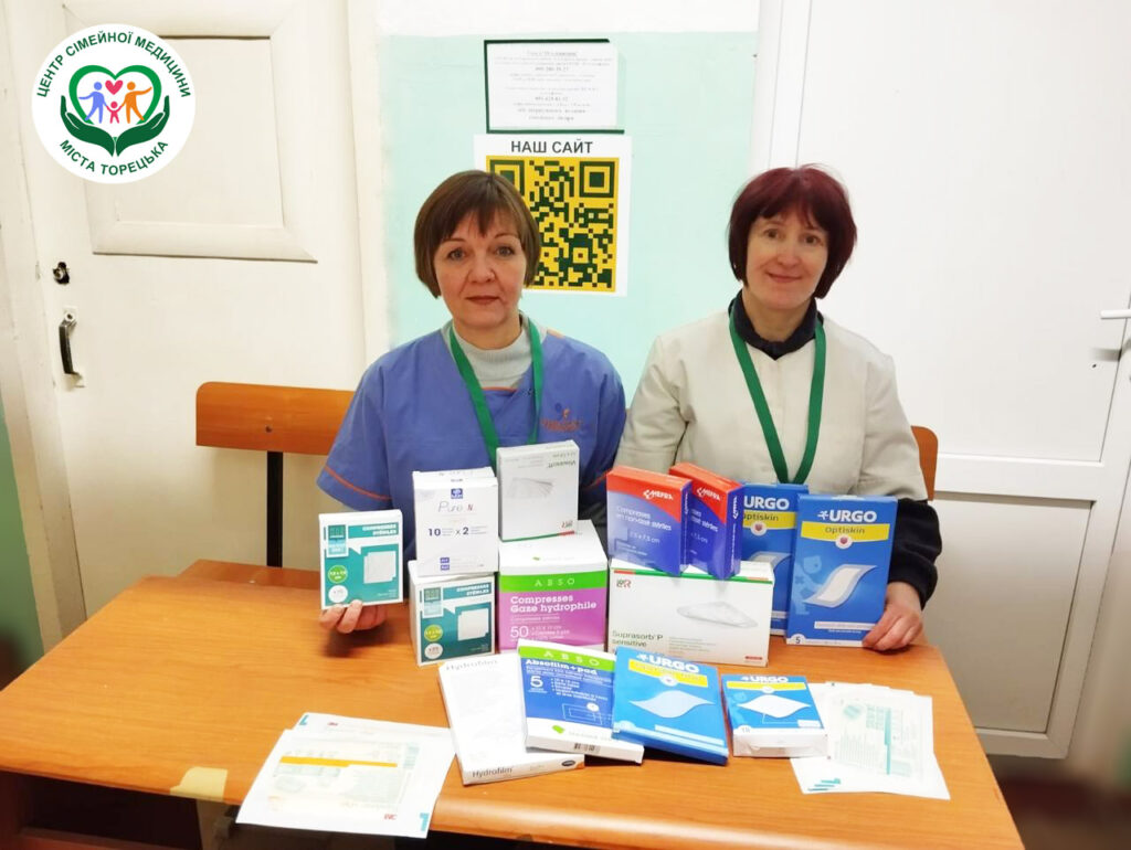 Отримали гуманітарну допомогу у вигляді продуктів харчування для медичних працівників та лікарських засобів для пацієнтів
