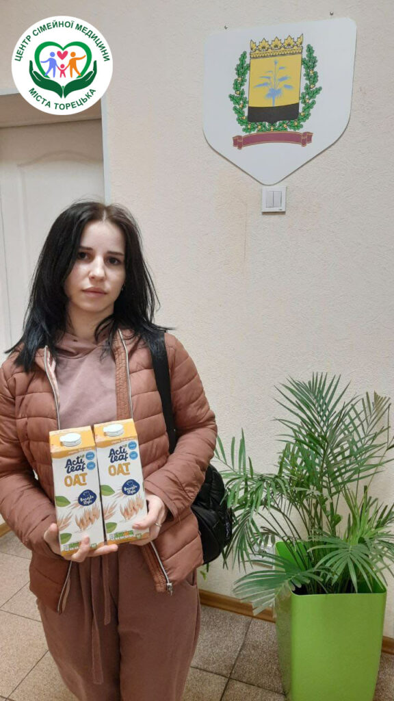 Отримали гуманітарну допомогу у вигляді вівсяного молока