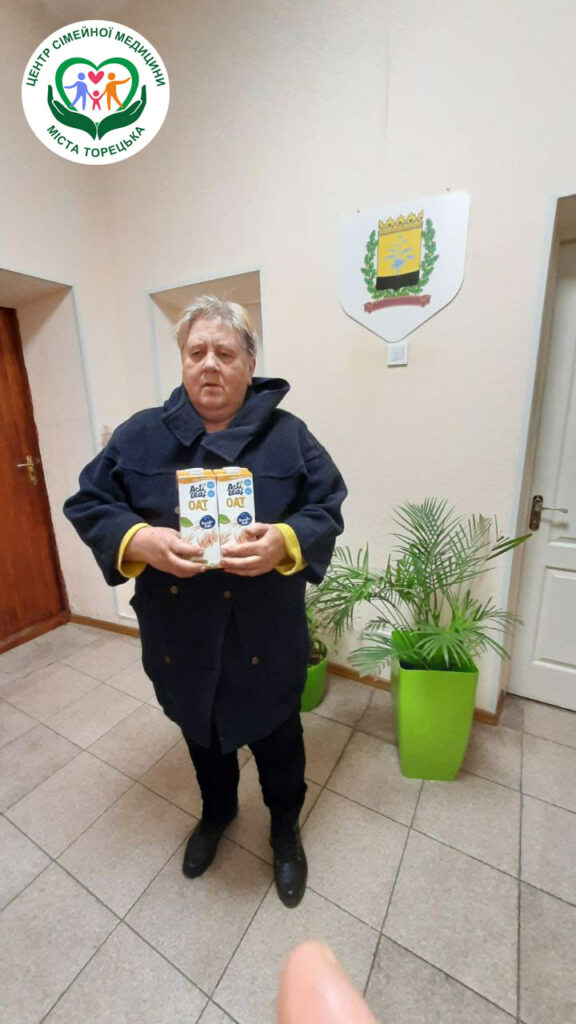 Отримали гуманітарну допомогу у вигляді вівсяного молока