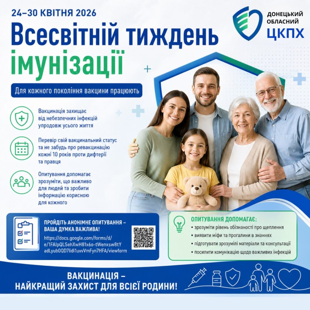 Всесвітній тиждень імунізації: навіщо він проводиться і чому важливо вивчати думку населення