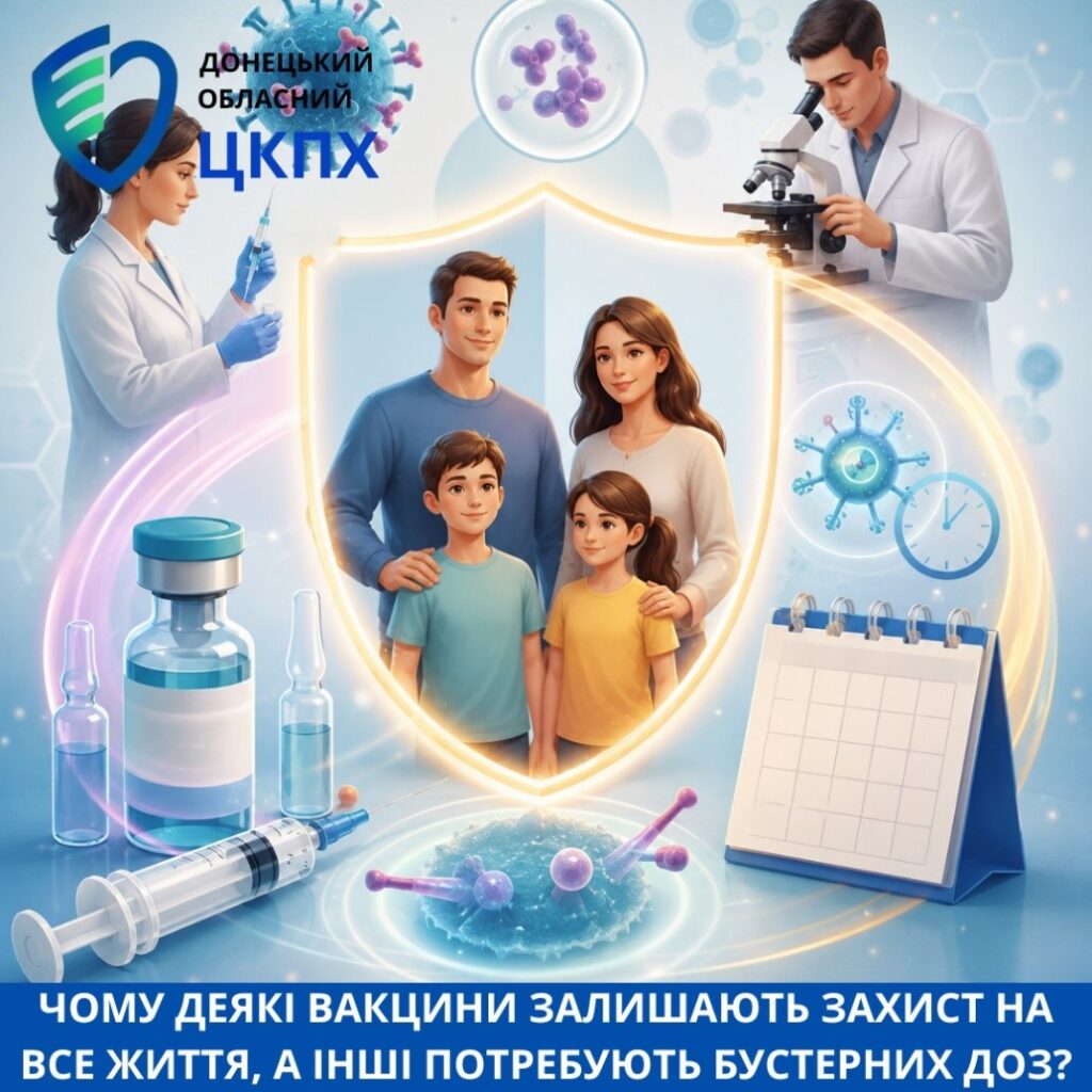 Чому деякі вакцини залишають захист на все життя, а інші потребують бустерних доз?
