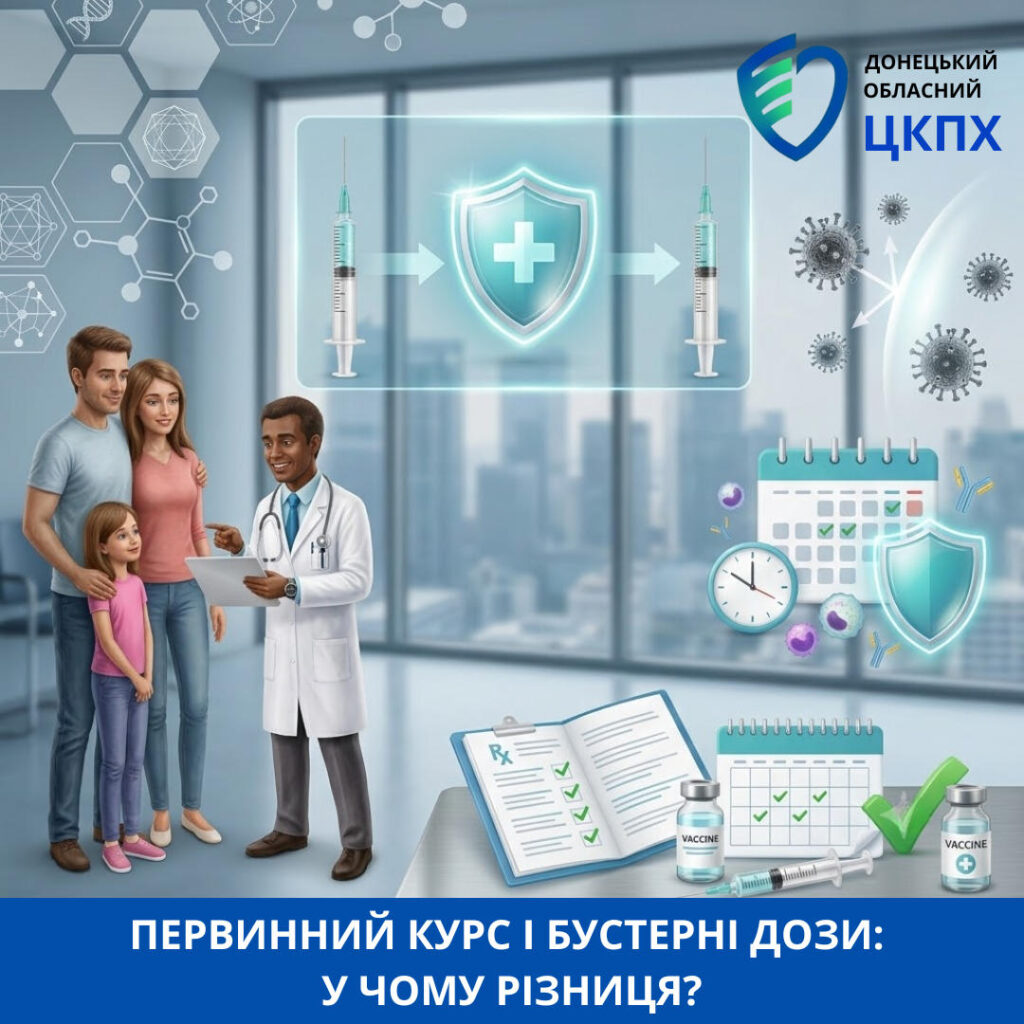 ПЕРВИННИЙ КУРС І БУСТЕРНІ ДОЗИ:  У ЧОМУ РІЗНИЦЯ?